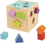 Tooky Toys Shape Sorting Toy Stacking made of Wood for 12++ Months