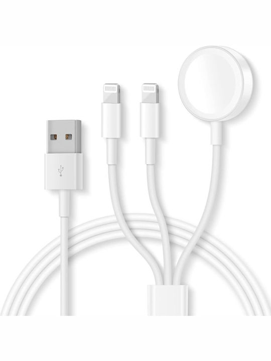 Magnetic Charging Cable 1.2m Λευκό (Apple Watch)