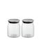 Luigi Ferrero Set of 2 General Use Glass Jars with Lid Transparent 700ml 2 Pieces