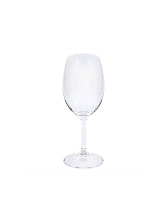 24home.gr Set of Glasses for White Wine made of Glass Stemmed 350ml 6pcs