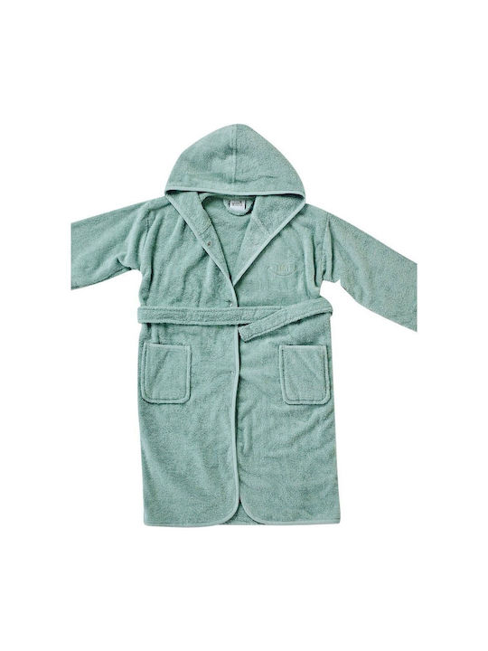 Kentia Kids Hooded Bathrobe Green