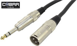 Cobra XLR male - 6.3mm male 0.10m CL040-001