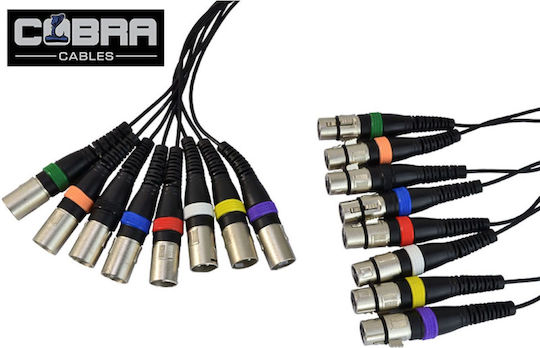 Cobra Kabel XLR-Stecker - XLR-Stecker Schwarz 6m CP070-06