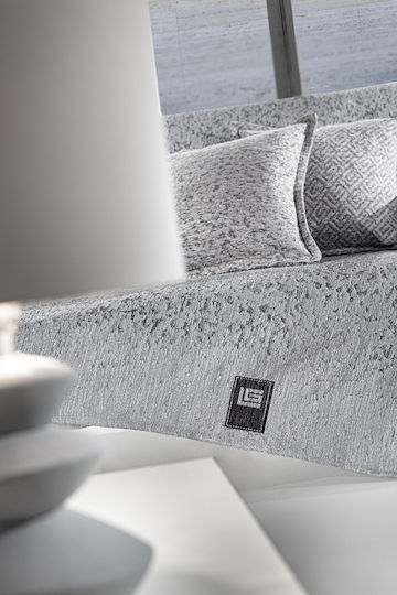 Guy Laroche Three-Seater Sofa Throw Matis 180x300cm Grey