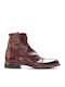 Leder Burgundisch Herrenstiefel
