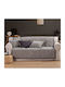 Nef-Nef Homeware Brand Ριχτάρι Πολυθρόνας Δύο 'Οψεων Ζακάρ 170x180εκ. Grey