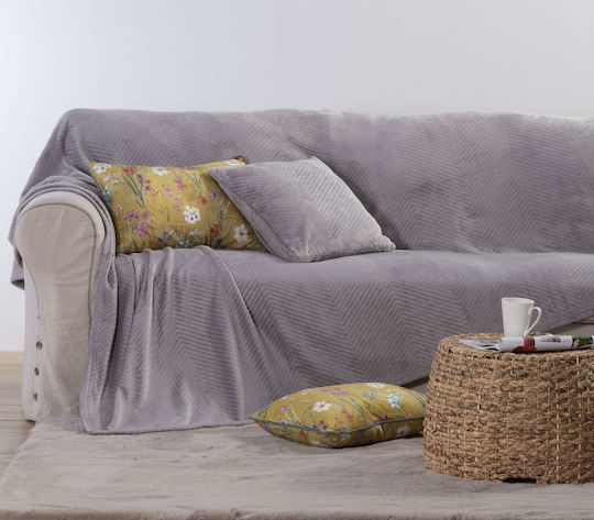 Nef-Nef Homeware Dakari Ριχτάρι Διθέσιου Καναπέ Ζακάρ 180x250εκ. Grey 033959 Nef-Nef Homeware Dakari Ριχτάρι Διθέσιου Καναπέ Ζακάρ 180x250εκ. Grey 033959