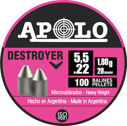 Apolo Pellets Luftgewehr 5.5mm 100pcs Apolo Pellets Luftgewehr 5.5mm 100pcs
