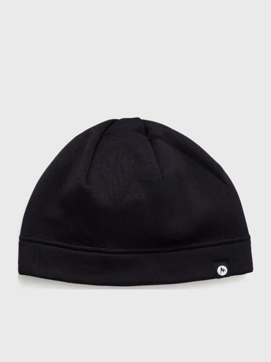 Beanie Unisex Fleece Σκούφος Πλεκτός σε Μαύρο χρώμα