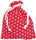Butlers Stoff Weihnachtlich Beutel für Geschenke Rot 14x18cm.