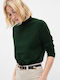 GAP Women's Long Sleeve Sweater Woolen Turtleneck Green