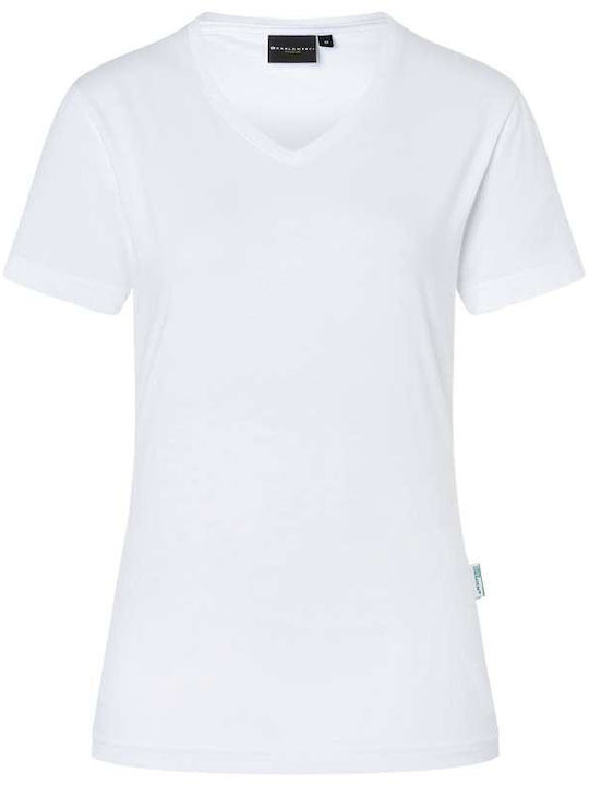 Karlowsky Γυναικείο Διαφημιστικό T-shirt Κοντομάνικο σε Λευκό Χρώμα