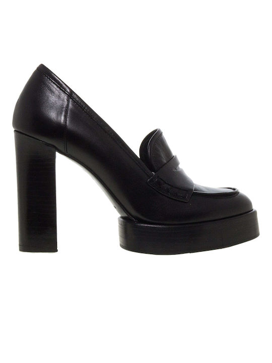 Paloma Barceló Leather Black High Heels