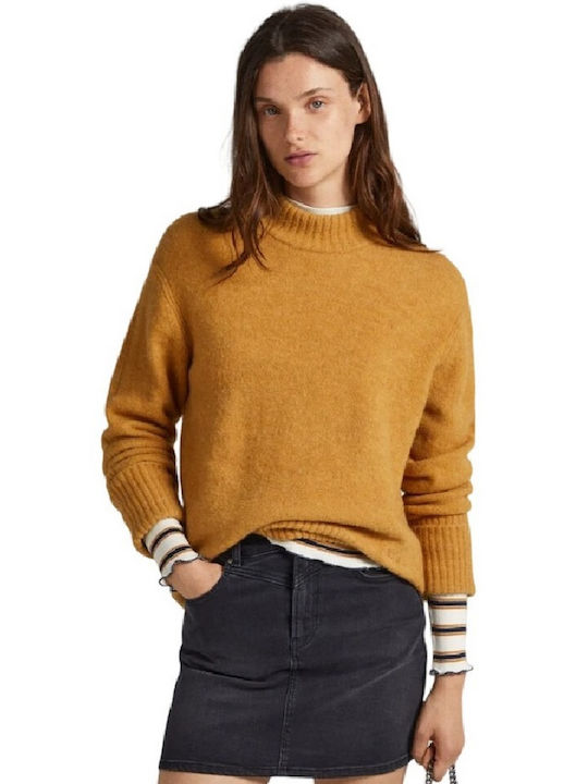 Pepe Jeans Women's Long Sleeve Sweater Brown