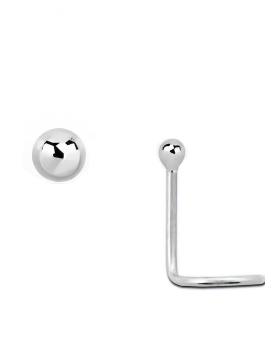 Polytimo Nose Piercing Made of 14K Platinum