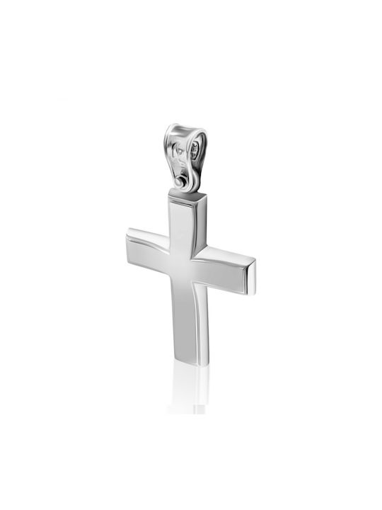 Chrilia White Gold Cross 14K