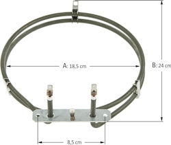 Αντίσταση Αερόθερμου Φούρνου Bauknecht Philips Whirlpool 2050w Αντίσταση Αερόθερμου Φούρνου Bauknecht Philips Whirlpool 2050w