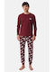 Minerva Polar Bear Burgundy