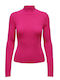 Only Damen Sportliches Bluse Langärmelig Fuchsia Purple