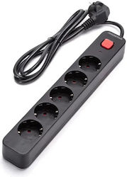Aigostar Power Strip 5 Sockets with 1.5m Cable