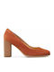 Court Pumps mit hohem Absatz Braun