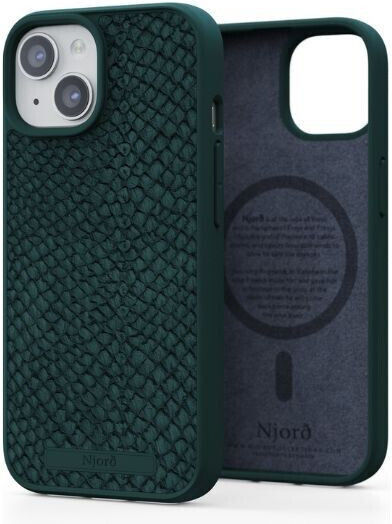 Njord Back Cover Leather 2mm Pink (iPhone 15)