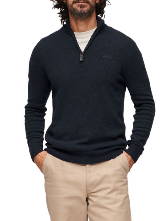 Superdry Men's Long Sleeve Sweater with Zipper ...