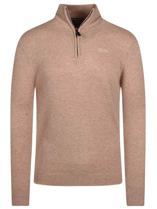 Superdry Herren Langarm-Pullover Ausschnitt mit...