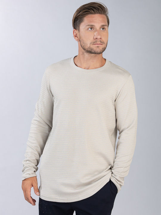 Restart Herren Shirt Langarm Beige