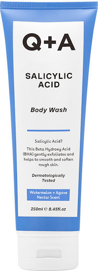 Q+A Natural Skincare Душ гел с BHA и Аромат Зелен Чай 250ml