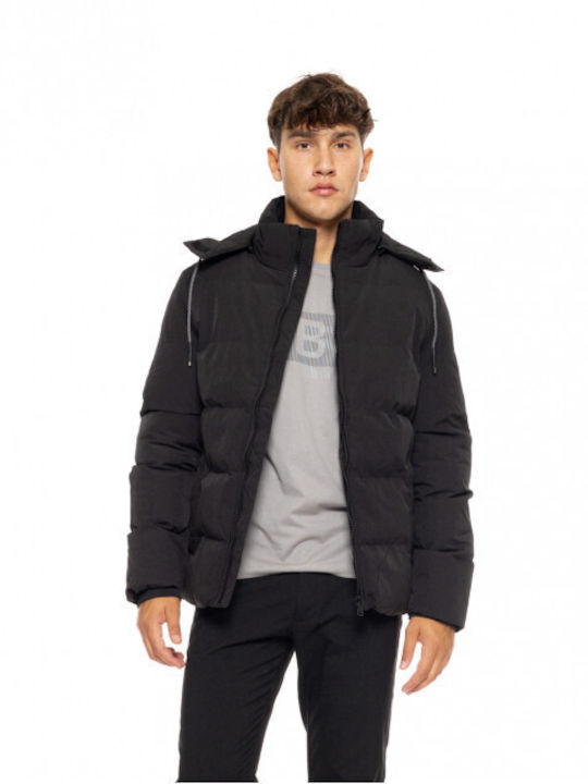 Biston Men's Winter Puffer Jacket Black