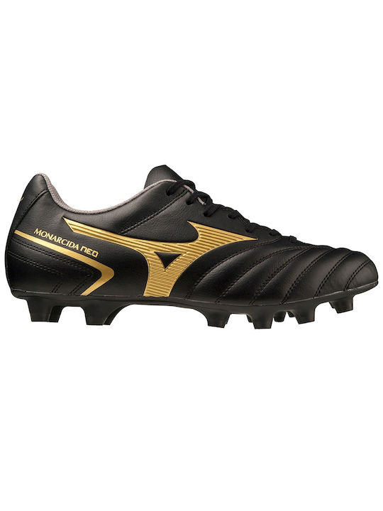 Mizuno Monarcida Neo Select Md Χαμηλά Ποδοσφαιρικά Παπούτσια με Τάπες Μαύρα