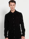 Long-sleeved Corduroy Shirt Black