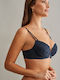 Promise Balconette Balconette Bra Navy Blue