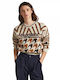 E1 Drop 3a Deanna Women's Long Sleeve Beige Sweater