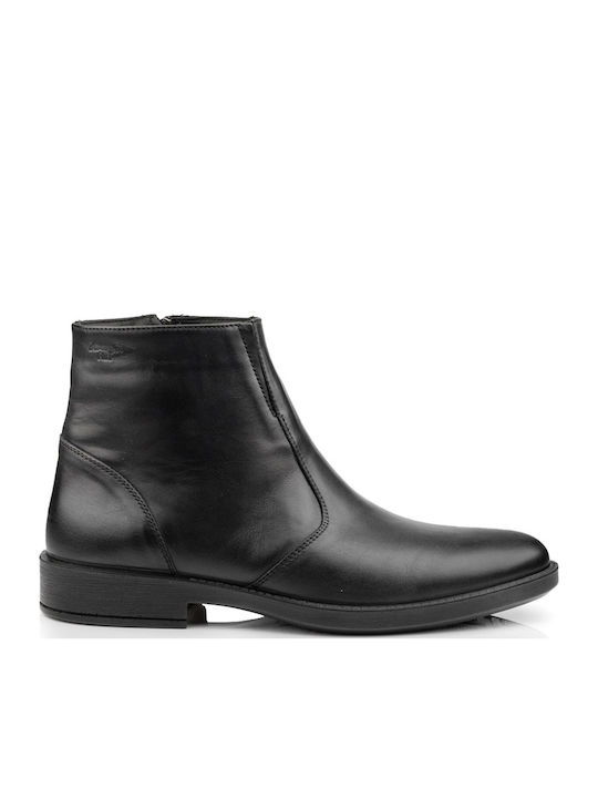 Leather Black Men's Boots Anatomical