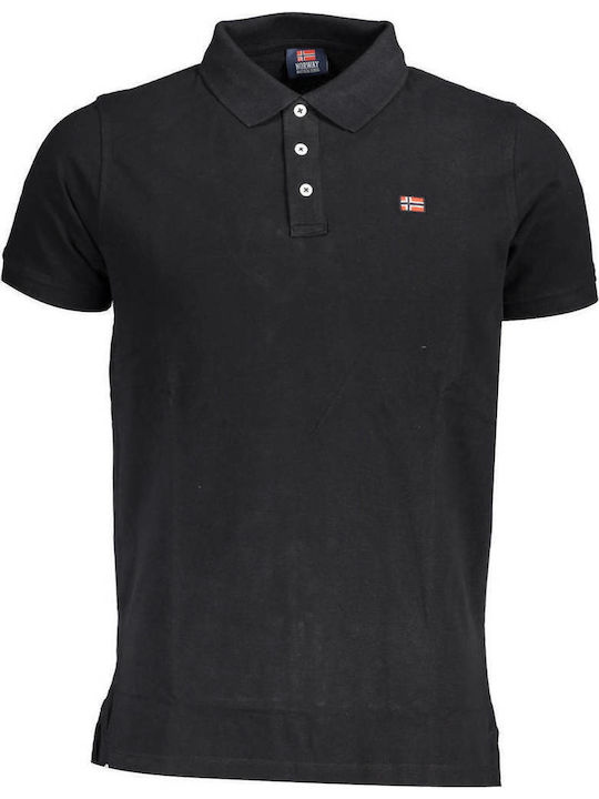 Scuola Nautica Italiana Polo Short Sleeve Black