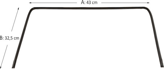 Oven Door Gasket Pitsos 41-43 x 32.5 cm