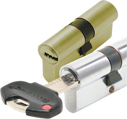 Securemme Lock Cylinder Security 60mm with 5 Keys Gold