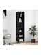 Bookcase Black 34.5x32.5x180cm