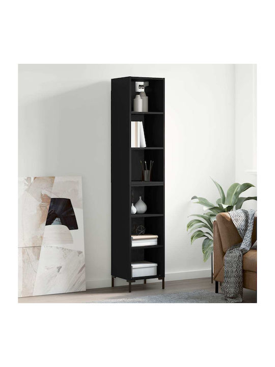 Bookcase Black 34.5x32.5x180cm