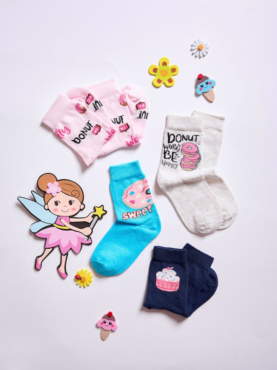 Vtex Socks Παιδικές Κάλτσες Πολύχρωμες 4 Ζευγάρια