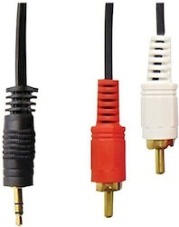 Vnzane 3.5mm Jack Cable 3.5mm Male - 2x RCA Male Black 1.5m 10 Pieces