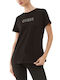 Guess Damen T-Shirt Schwarz