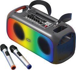 Moxom Ηχείο Karaoke με Ασύρματα Μικρόφωνα Mx-sk52 Moxom Ηχείο Karaoke με Ασύρματα Μικρόφωνα Mx-sk52