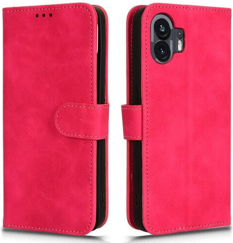 Halterung Ansicht Brieftasche Leder Fuchsie (Nothing Phone 2)