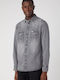 Wrangler Men's Shirt Long Sleeve Gray