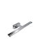 Adeleq Lamp Bathroom with Integrated LED and Natural White Light Silver 60cm