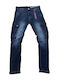 Herren Jeanshosen Cargo Elastisch Slim Fit Blau