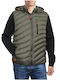 Ärmellos Jacke Puffer Khaki